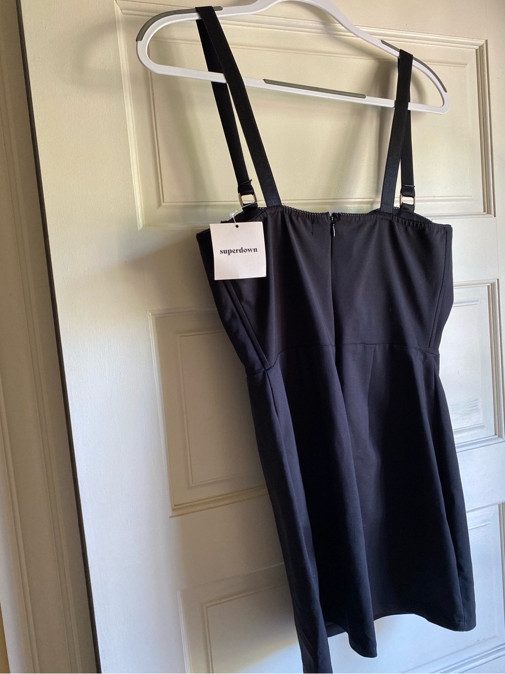 NWT Revolve Superdown Savannah Corseted Bodycon Mini Dress Black Size M - Picture 8 of 16